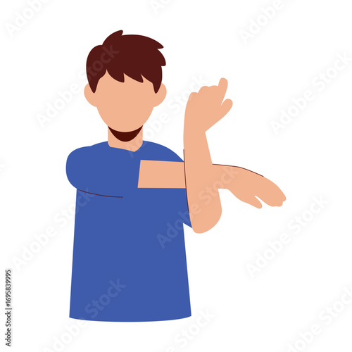 Man Stretching Arm