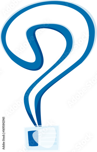 Medical cartoon font doctors badge punctuation question mark. Medicine type sign, healthcare vector English font special symbol. Kids ABC typeset mark or medical English alphabet typeface element