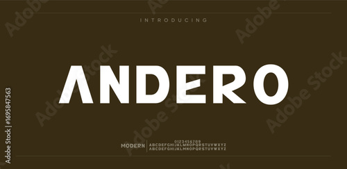 Andero Modern minimal creative alphabet small letter logo design