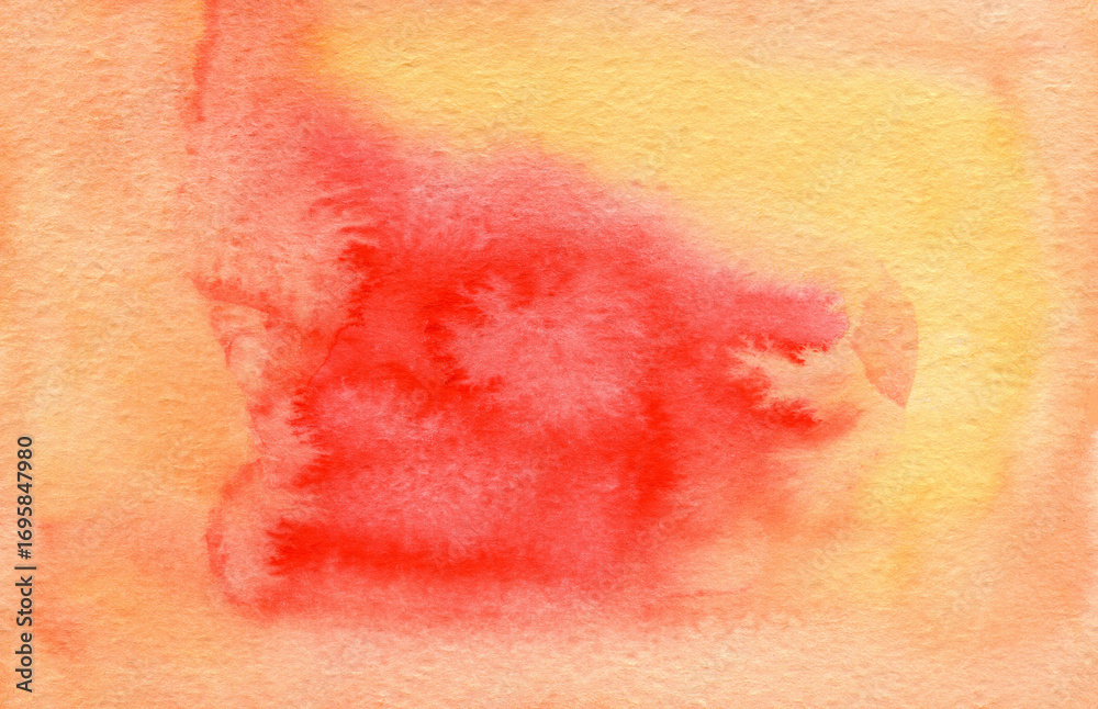 Fototapeta premium Abstract watercolor gradient background on paper texture, hand painted backdrop for lettering