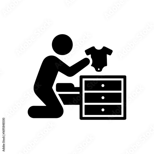 Baby Clothes Storage Icon