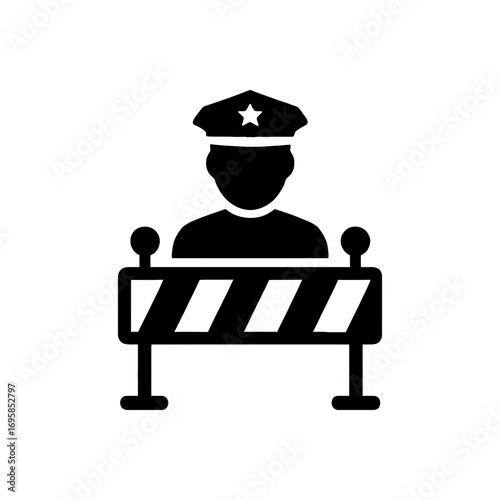 Police Barricade Officer icon