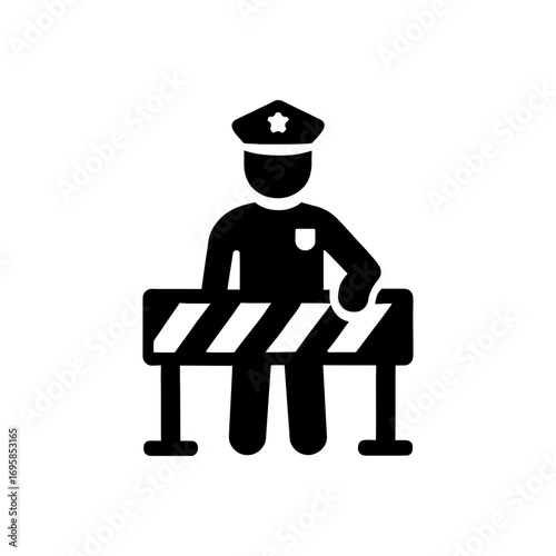 Police Barricade Officer icon