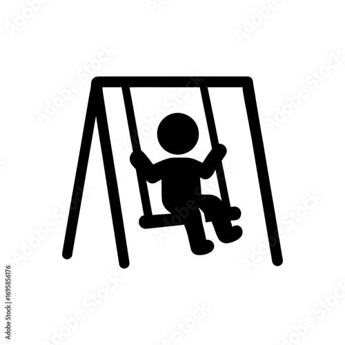 Child On Swing Icon