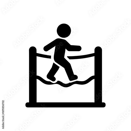 Kid Tightrope Walking Icon