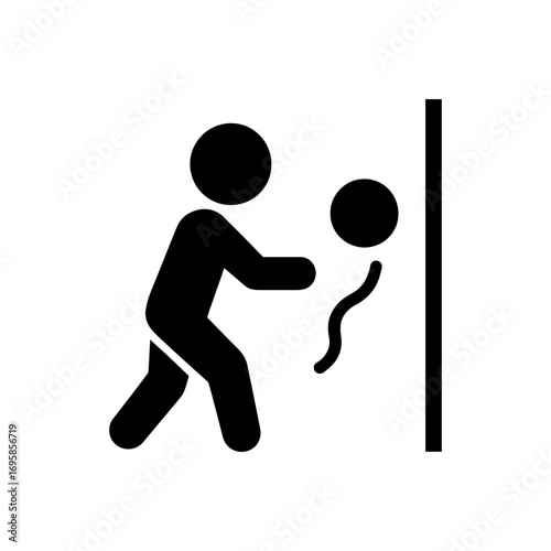 Parent Hitting Punching Bag Icon