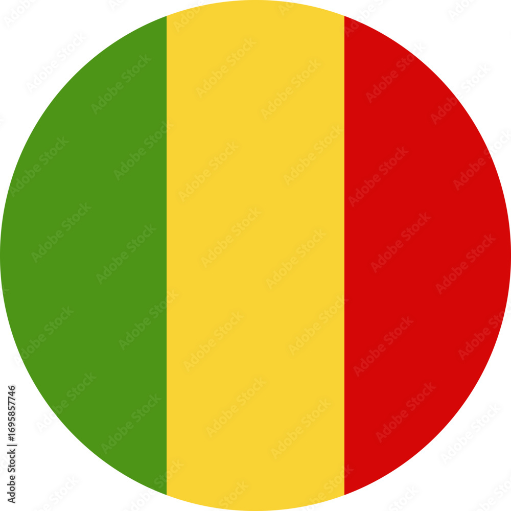 Fototapeta premium Mali flag button