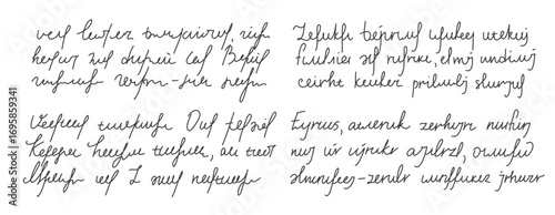 Hand written scribble text with cursive penmanship style for diary entries and personal correspondence. Flowing script of authentic handwritten communication with organic ink strokes and letterforms.