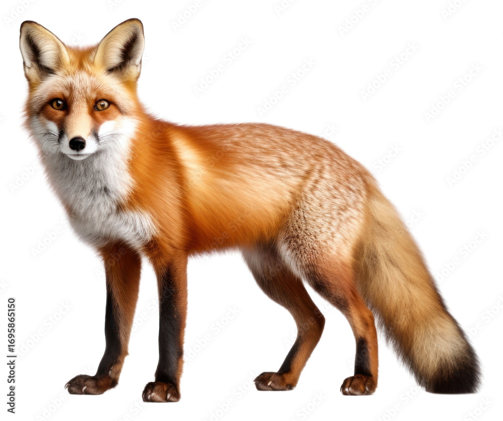 Fototapeta premium PNG Fox wildlife animal mammal.