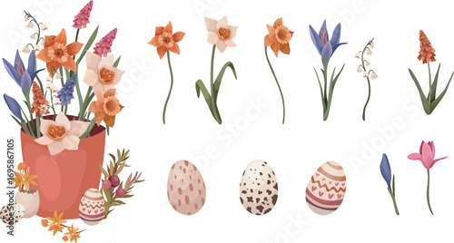 A charming collection of wildflower bouquet vector designs, perfect for adding natural elegance to any creative project.