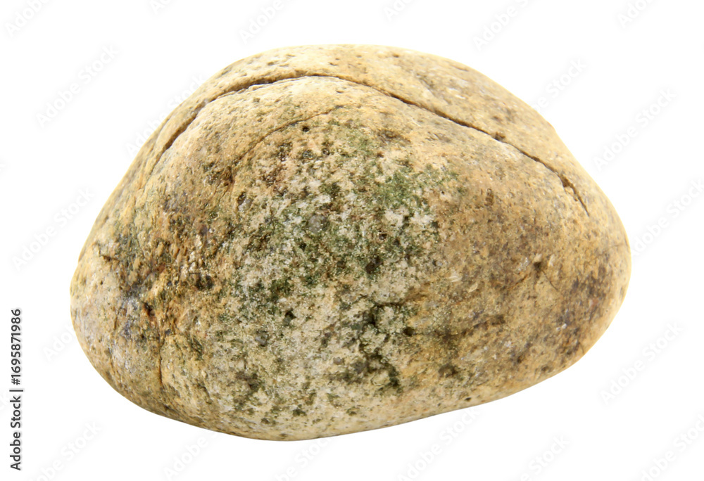 Fototapeta premium 1 stone isolated on white background.