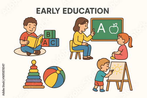 Preschool and Early Education Learning Set_simple_compose