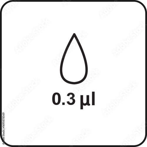 0.3 microliter sample