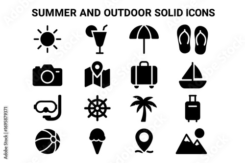 Summer and Outdoor Vacation Icons_simple_compose