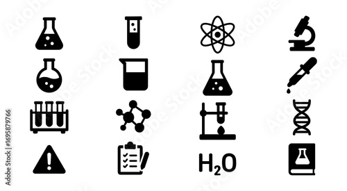 Science and Laboratory Icons_simple_compose