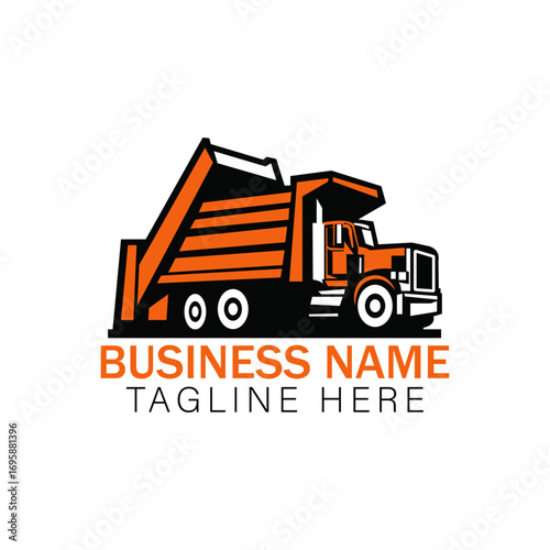 Construction Dump Truck Logo for Business