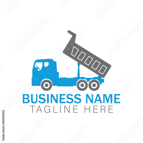 Construction Dump Truck Logo for Business