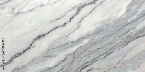Wallpaper Mural Close-up texture of white marble with gray veins a classic natural stone surface. Torontodigital.ca