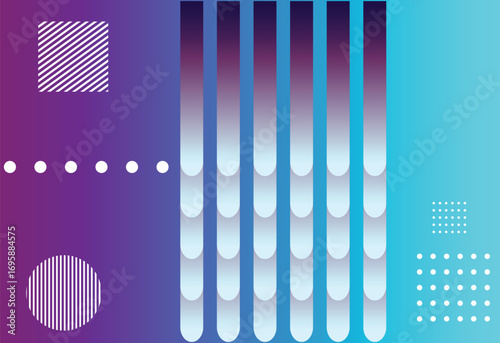 Modern gradient poster background vector . Cover template with colors geometric shape pattern. Modern Design for banner art, flyers, brochures, covers and web design