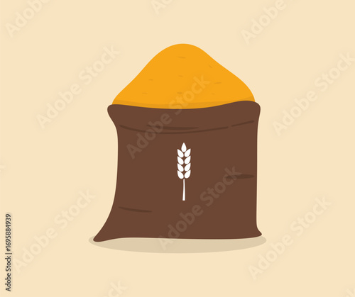 rice sack icon concept design