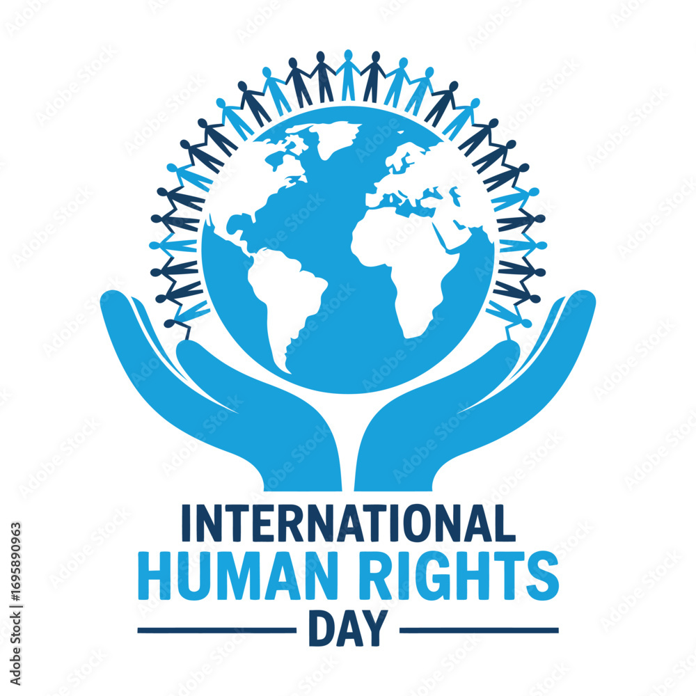 Fototapeta premium Human Rights Day Vector Design.