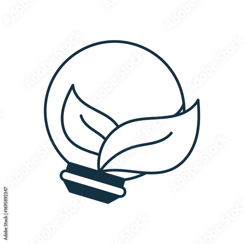 Biomass icon with white background vector stock illustration