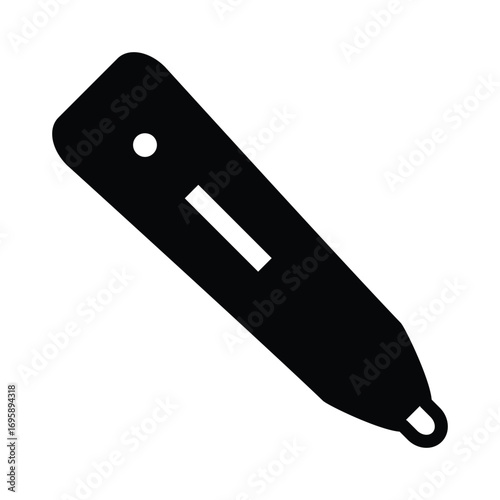 thermometer solid icon vector design good for web or mobile app