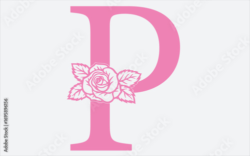Floral alphabet a-z vector design, Alphabet vector. 1-10 number vector.