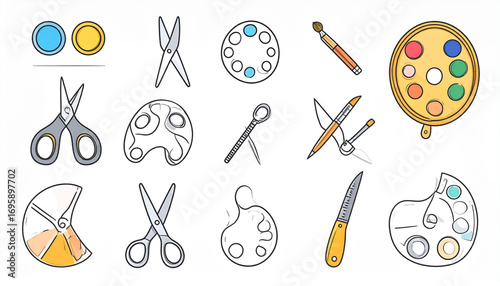 Creative Utility Tools Icon Set