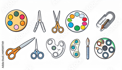 Creative Utility Tools Icon Set