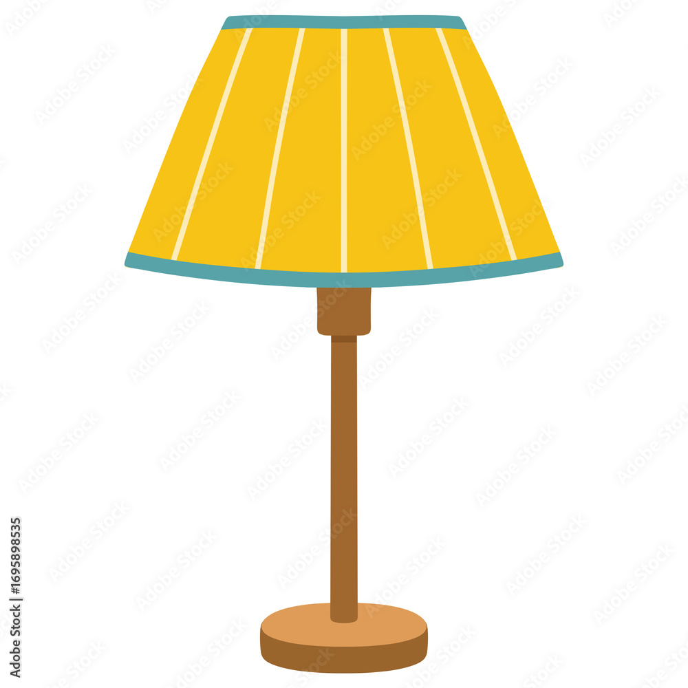 custom made wallpaper toronto digitalcartoon illustration of a table lamp 