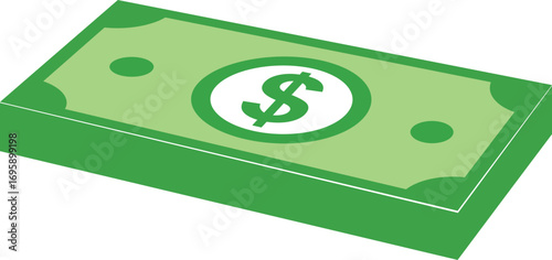 dollar money and coin vector