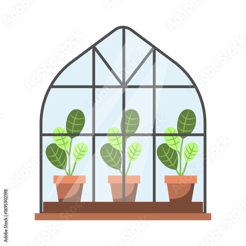 Mini Greenhouse Vector Illustration
