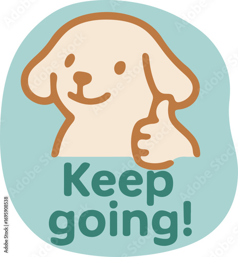 칭찬 도장 강아지 keep going compliment stamp
