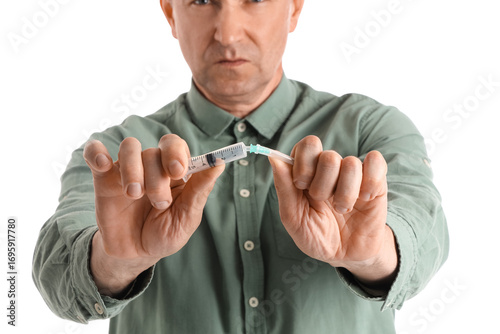 Mature drug addict breaking...