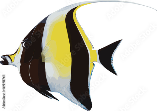 Moorish Idol Zanclus Cornutus...