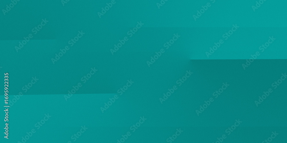 Obraz premium 3D teal abstract background with horizontal striped design with touch of noise