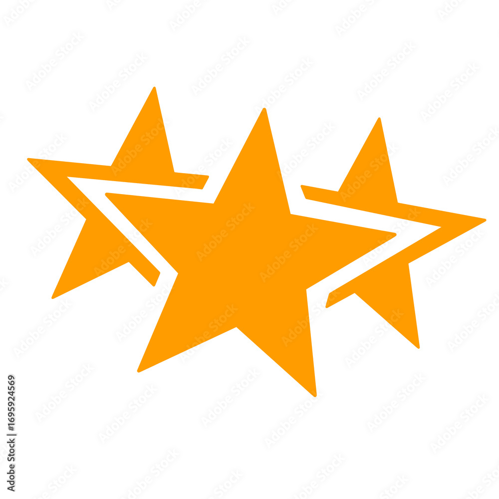 Obraz premium vector illustration of golden star