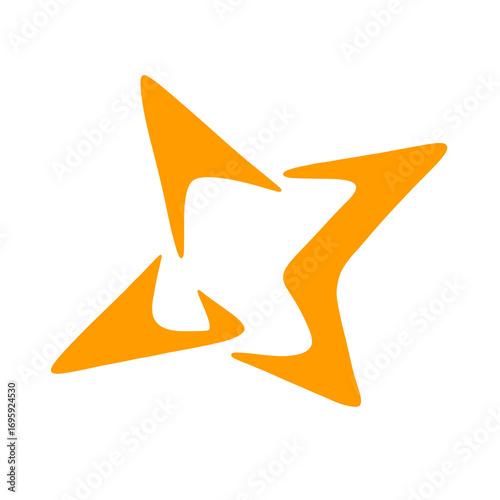 vector illustration of golden star