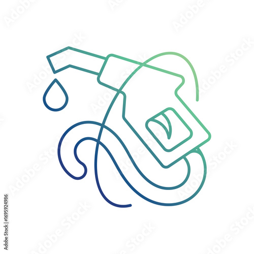 Biofuel drop icon with white background vector stock illustration