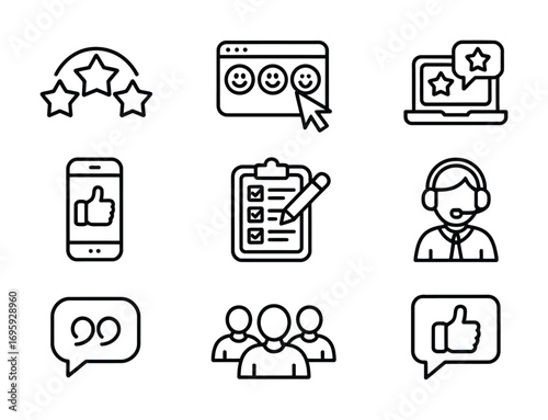 Customer feedback review satisfaction survey rating experience support service stars like team