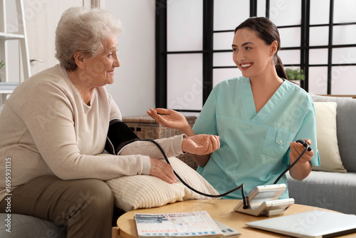 Senior woman with physical ...