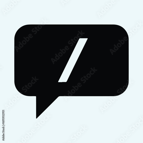 Silhouette speech bubble conversation message communication vector illustrator