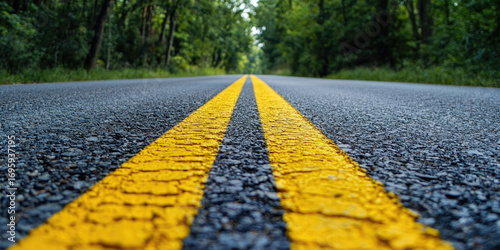 yellow line on the road