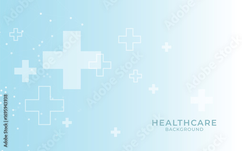 Healthcare and medical innovation digital technology technology background. Vector.
