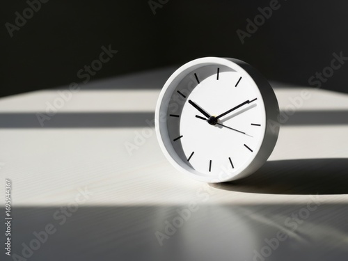 Wallpaper Mural Minimalist Desk Clock Still Life Torontodigital.ca