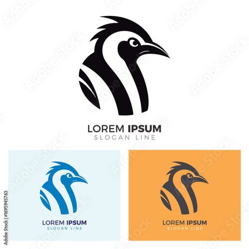 Jackass Penguin Logo Template Set.