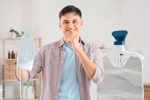 Handsome young happy man wi...
