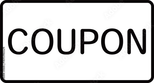 クーポン券のアイコン　モノトーン