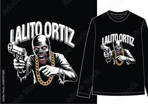 HAND DRAWN STREETWEAR BLACK WHITE